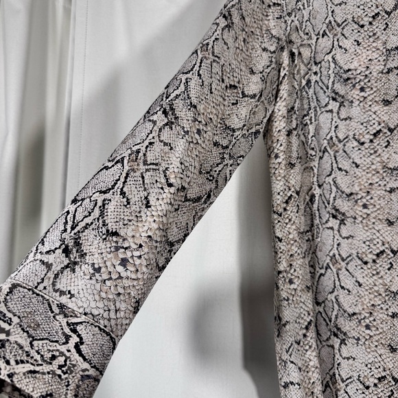 Equipment Python-Print Silk Button-Front Blouse - Picture 5 of 8